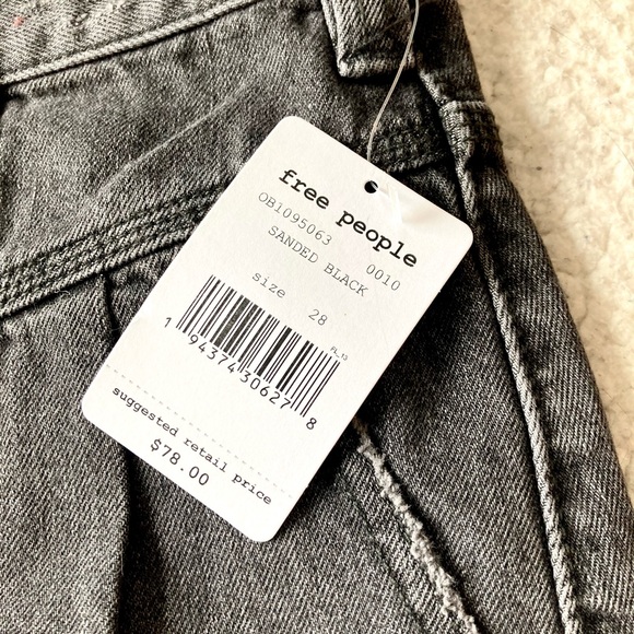 Free People | Side Car Denim Mini Skirt Black - Picture 8 of 9